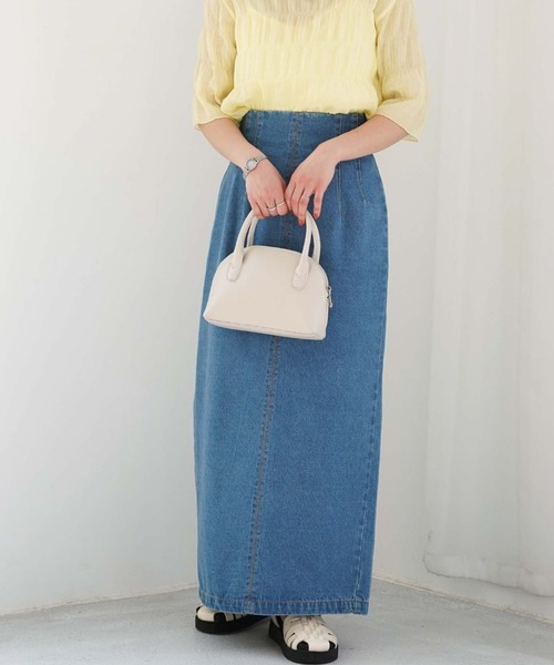 archives（アルシーヴ）の「ハーフムーン２ＷＡＹミニボストン（ボストンバッグ・レディース・ブラック/イエロー/アイボリー・FREE）」の2枚目の写真