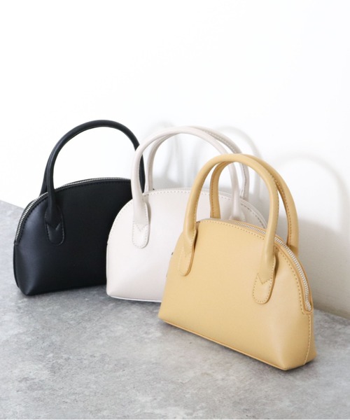 archives（アルシーヴ）の「ハーフムーン２ＷＡＹミニボストン（ボストンバッグ・レディース・ブラック/イエロー/アイボリー・FREE）」の15枚目の写真