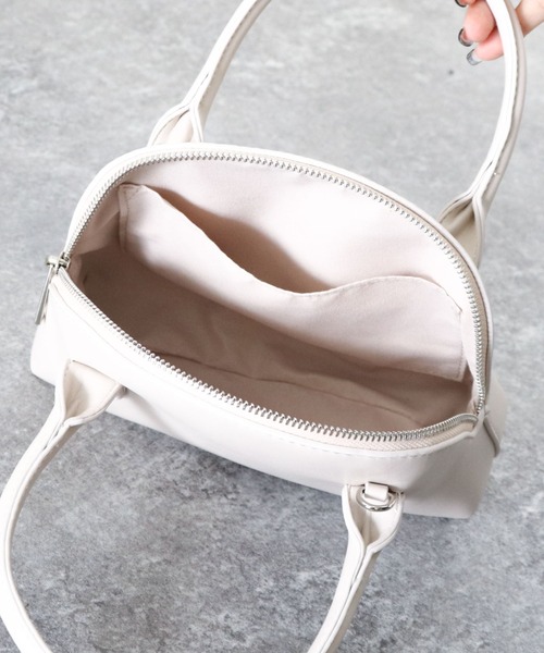 archives（アルシーヴ）の「ハーフムーン２ＷＡＹミニボストン（ボストンバッグ・レディース・ブラック/イエロー/アイボリー・FREE）」の16枚目の写真