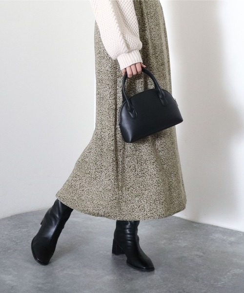 archives（アルシーヴ）の「ハーフムーン２ＷＡＹミニボストン（ボストンバッグ・レディース・ブラック/イエロー/アイボリー・FREE）」の11枚目の写真