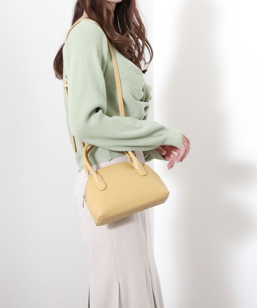 archives（アルシーヴ）の「ハーフムーン２ＷＡＹミニボストン（ボストンバッグ・レディース・ブラック/イエロー/アイボリー・FREE）」の5枚目の写真