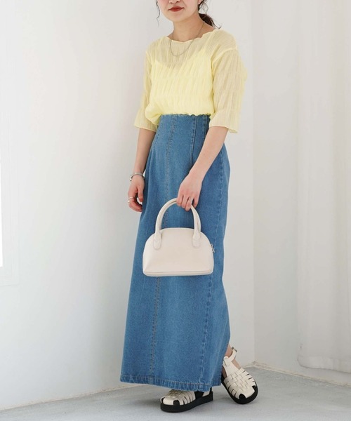 archives（アルシーヴ）の「ハーフムーン２ＷＡＹミニボストン（ボストンバッグ・レディース・ブラック/イエロー/アイボリー・FREE）」の21枚目の写真