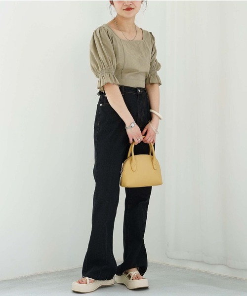 archives（アルシーヴ）の「ハーフムーン２ＷＡＹミニボストン（ボストンバッグ・レディース・ブラック/イエロー/アイボリー・FREE）」の20枚目の写真