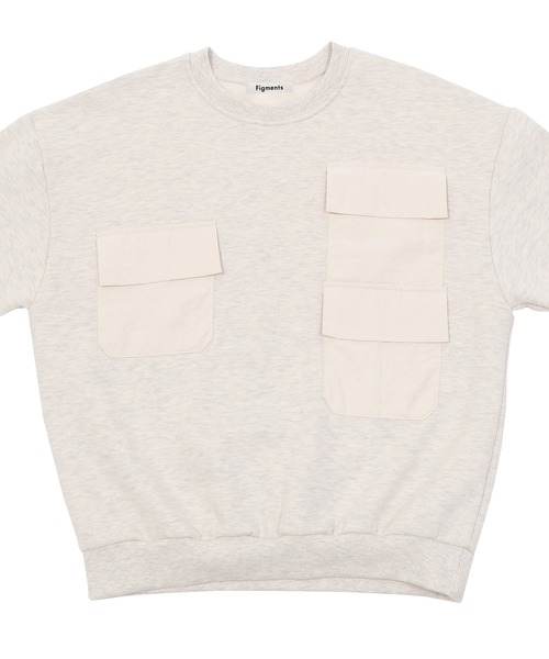 Figments（フィグメンツ）の「3ポケットスウェット（スウェット・レディース・ブラック/オートミール・FREE）」の8枚目の写真
