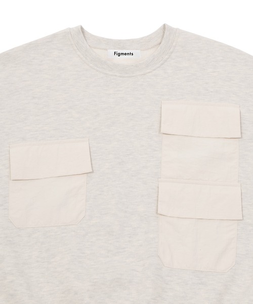 Figments（フィグメンツ）の「3ポケットスウェット（スウェット・レディース・ブラック/オートミール・FREE）」の11枚目の写真