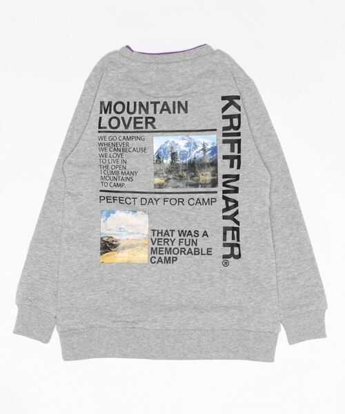 KRIFF MAYER Kid's Collection(クリフメイヤーキッズコレクション)の「ネオン襟クルー(スウェット・キッズ・サックスブルー/グレー/オレンジ/ネイビー・170/120/150/140/160/130)」の5枚目の写真