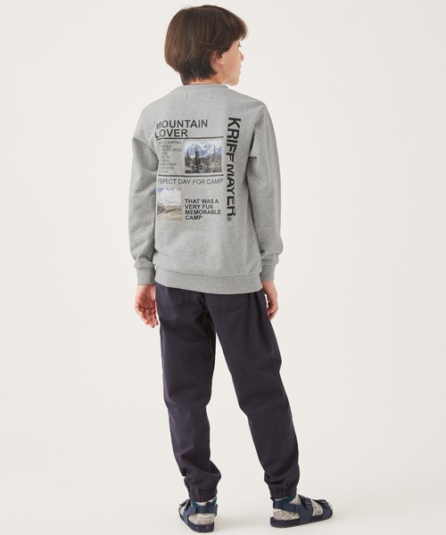 KRIFF MAYER Kid's Collection(クリフメイヤーキッズコレクション)の「ネオン襟クルー(スウェット・キッズ・サックスブルー/グレー/オレンジ/ネイビー・170/120/150/140/160/130)」の16枚目の写真