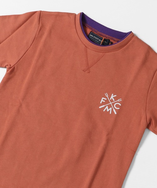 KRIFF MAYER Kid's Collection(クリフメイヤーキッズコレクション)の「ネオン襟クルー(スウェット・キッズ・サックスブルー/グレー/オレンジ/ネイビー・170/120/150/140/160/130)」の7枚目の写真