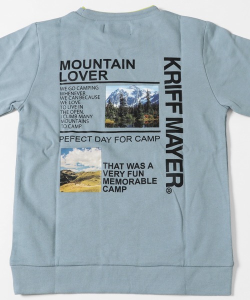 KRIFF MAYER Kid's Collection(クリフメイヤーキッズコレクション)の「ネオン襟クルー(スウェット・キッズ・サックスブルー/グレー/オレンジ/ネイビー・170/120/150/140/160/130)」の10枚目の写真