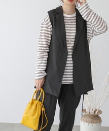 frames RAY CASSIN | WEB限定 サイドベルト付きジレ セットアップ着用可(ベスト)
