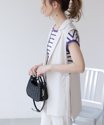 frames RAY CASSIN | WEB限定 サイドベルト付きジレ セットアップ着用可(ベスト)