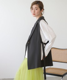frames RAY CASSIN | WEB限定 サイドベルト付きジレ セットアップ着用可(ベスト)
