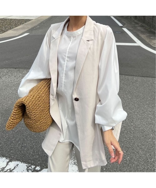 frames RAY CASSIN(フレームスレイカズン)の「WEB限定 サイドベルト付きジレ セットアップ着用可(ベスト・レディース・ピンク/ブラック/イエロー×グリーン/アイボリー/キャメル/チャコールグレー/ベージュ・FREE)」の12枚目の写真