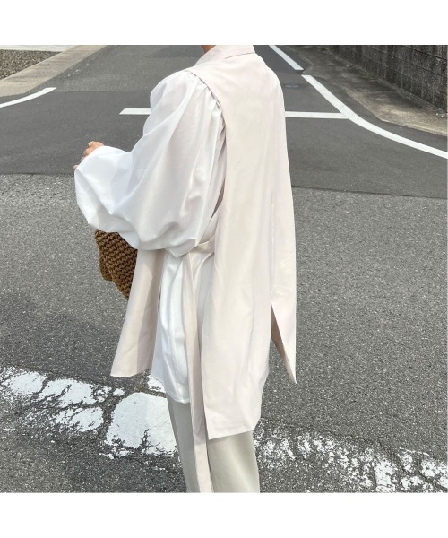 frames RAY CASSIN(フレームスレイカズン)の「WEB限定 サイドベルト付きジレ セットアップ着用可(ベスト・レディース・ピンク/ブラック/イエロー×グリーン/アイボリー/キャメル/チャコールグレー/ベージュ・FREE)」の16枚目の写真