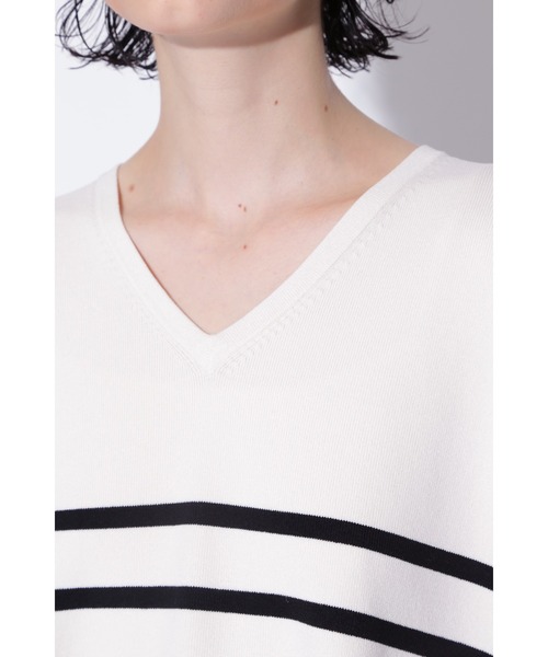 BOSCH(ボッシュ)の「◆ニットセットアップボーダートップス(Tシャツ/カットソー・レディース・ホワイト系その他・38)」の9枚目の写真