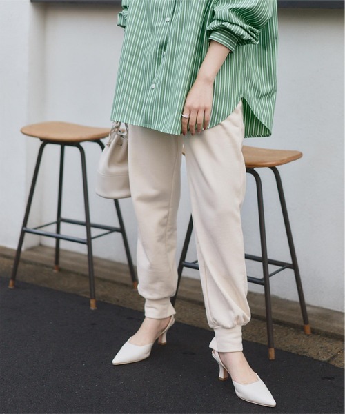 titivate(ティティベイト)の「スウェットジョガーパンツ(その他パンツ・レディース・アイボリー/ネイビー/ブラック・S/M/L)」の2枚目の写真