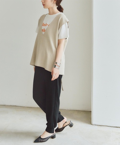 titivate(ティティベイト)の「スウェットジョガーパンツ(その他パンツ・レディース・アイボリー/ネイビー/ブラック・S/M/L)」の11枚目の写真