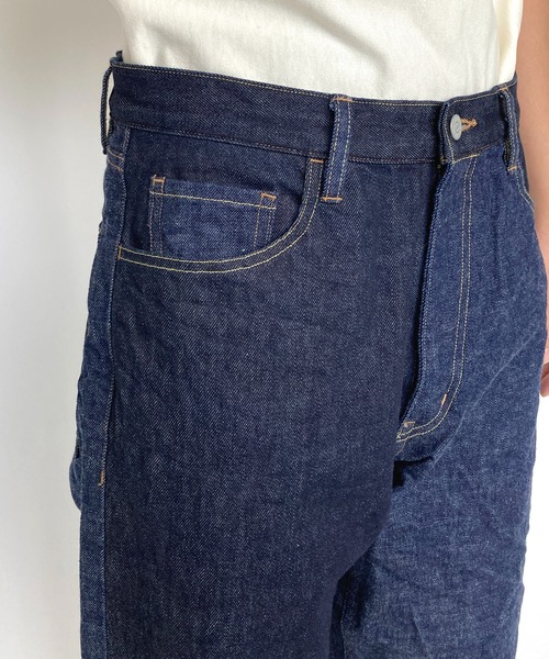 BROOKLYN OVERALL（ブルックリンオーバーオール）の「ルーズフィットクレイジーデニム（デニムパンツ・メンズ・ネイビー・LARGE/SMALL/MEDIUM）」の7枚目の写真
