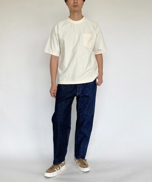 BROOKLYN OVERALL（ブルックリンオーバーオール）の「ルーズフィットクレイジーデニム（デニムパンツ・メンズ・ネイビー・LARGE/SMALL/MEDIUM）」の11枚目の写真