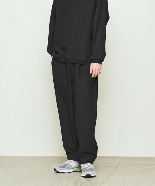 UNITED ARROWS & SONS（ユナイテッドアローズアンドサンズ）の「＜UNITED ARROWS & SONS by DAISUKE OBANA＞ Ⅰ 1P WIDE PANTS/パンツ（その他パンツ・メンズ・ブラック/ダークグリーン・S/M/L/XL）」の18枚目の写真