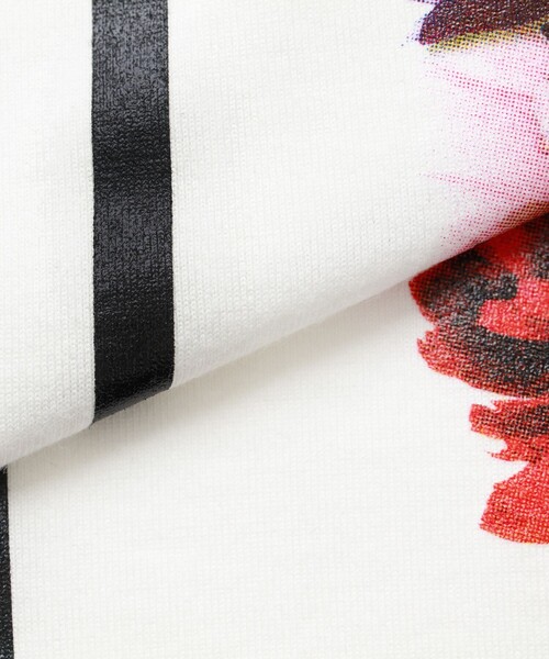 nowartt（ノワート）の「フローラルジェル プリントT（Tシャツ/カットソー・メンズ・ブラック/オフホワイト・S/M/L）」の6枚目の写真