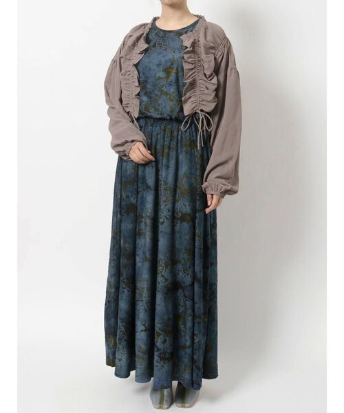 merry jenny（メリージェニー）の「ドロストショートガウン（シャツ/ブラウス・レディース・ブラック/パープル/アイボリー・FREE）」の9枚目の写真