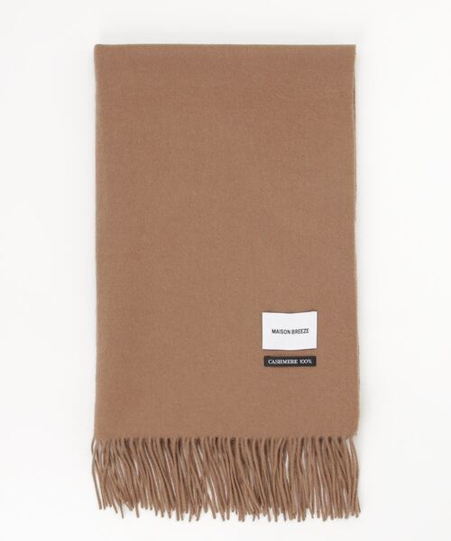 MAISON BREEZE（メゾンブリーズ）の「【MAISON BREEZE】ピュアカシミヤ100％マフラーストール 60cm幅（マフラー・レディース・ブラック/ベージュ/パープル/グレー/サックスブルー/ターコイズブルー/ブルー/アイボリー/マスタード/その他1/その他2/その他3/その他4/ワイン/ライトベージュ/ベージュ系その他2・FREE）」の5枚目の写真