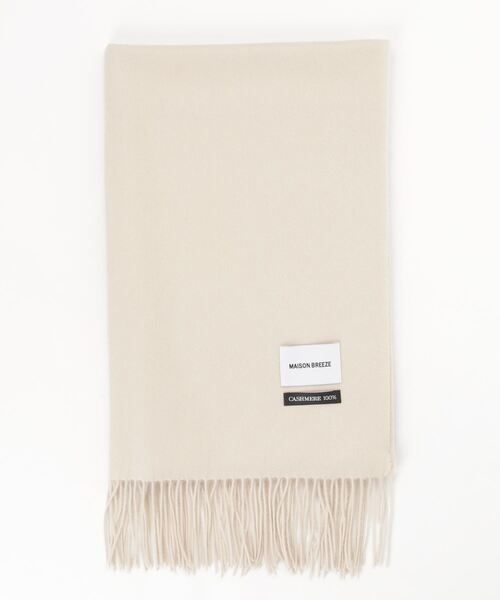 MAISON BREEZE（メゾンブリーズ）の「【MAISON BREEZE】ピュアカシミヤ100％マフラーストール 60cm幅（マフラー・レディース・ブラック/ベージュ/パープル/グレー/サックスブルー/ターコイズブルー/ブルー/アイボリー/マスタード/その他1/その他2/その他3/その他4/ワイン/ライトベージュ/ベージュ系その他2・FREE）」の6枚目の写真