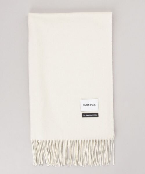 MAISON BREEZE（メゾンブリーズ）の「【MAISON BREEZE】ピュアカシミヤ100％マフラーストール 60cm幅（マフラー・レディース・ブラック/ベージュ/パープル/グレー/サックスブルー/ターコイズブルー/ブルー/アイボリー/マスタード/その他1/その他2/その他3/その他4/ワイン/ライトベージュ/ベージュ系その他2・FREE）」の2枚目の写真