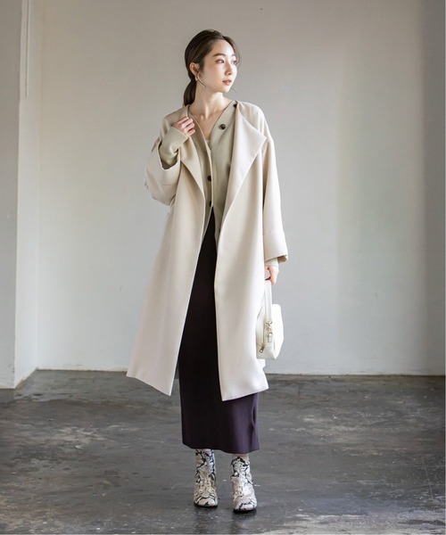 Nobleトリプルクロスガウンコート　サイズ38 Noble（ノーブル）の「トリプルクロスガウンコート◇（）」 - WEAR