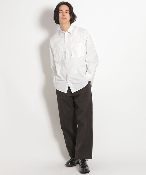 niko and...（ニコアンド）の「miulisse(ミュウリス）Wポケットシャツ[ストレッチ・イージーケア]（シャツ/ブラウス・メンズ・ホワイト/ブルー/その他1/その他2・MEDIUM/LARGE）」の9枚目の写真