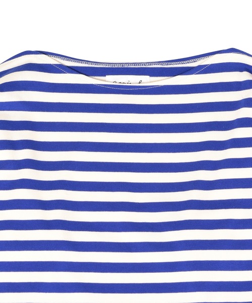 agnes b.（アニエスベー）の「【agnes b. pour ADAM ET ROPE'】ロングスリーブボーダーＴシャツ（Tシャツ/カットソー・レディース・グレー/オレンジ/ブルー/グリーン/ネイビー/ピンク・M）」の15枚目の写真