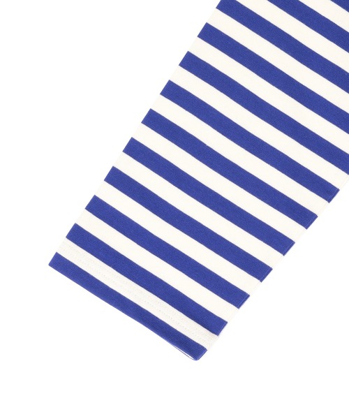 agnes b.（アニエスベー）の「【agnes b. pour ADAM ET ROPE'】ロングスリーブボーダーＴシャツ（Tシャツ/カットソー・レディース・グレー/オレンジ/ブルー/グリーン/ネイビー/ピンク・M）」の16枚目の写真