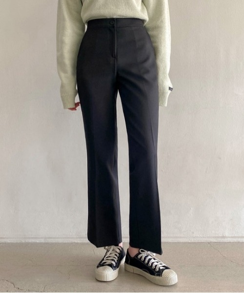 SONA（ソナ）の「SONYUNARA スリットベーシックスラックス（スラックス・レディース・ブラック・SMALL/MEDIUM/LARGE）」の8枚目の写真