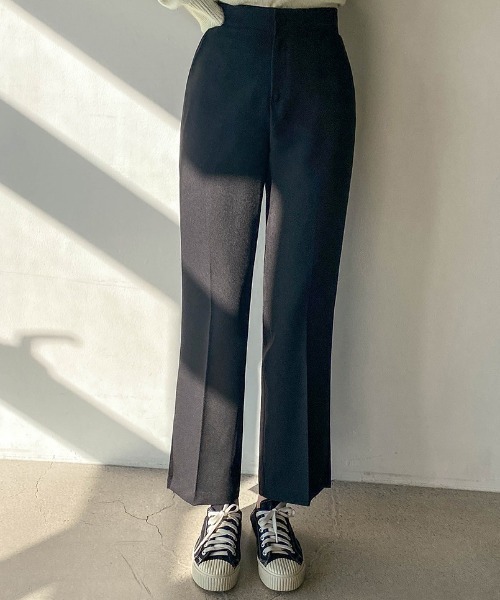 SONA（ソナ）の「SONYUNARA スリットベーシックスラックス（スラックス・レディース・ブラック・SMALL/MEDIUM/LARGE）」の10枚目の写真