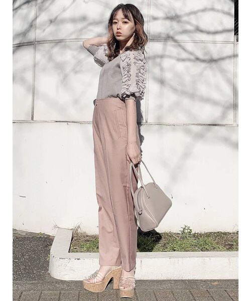 dazzlin(ダズリン)の「パーティフリルニットトップス(ニット/セーター・レディース・ブラック/グレー/オフホワイト・FREE)」の14枚目の写真