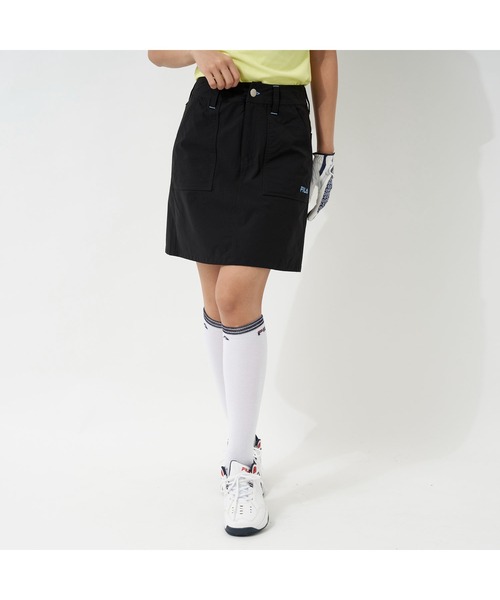 セール Fila Golf フィラゴルフ ストレッチ パッチポケット スカート 吸汗速乾 ゴルフウェア レディース ゴルフウェア レディース スカート Fila Golf フィラゴルフ のファッション通販 Zozotown