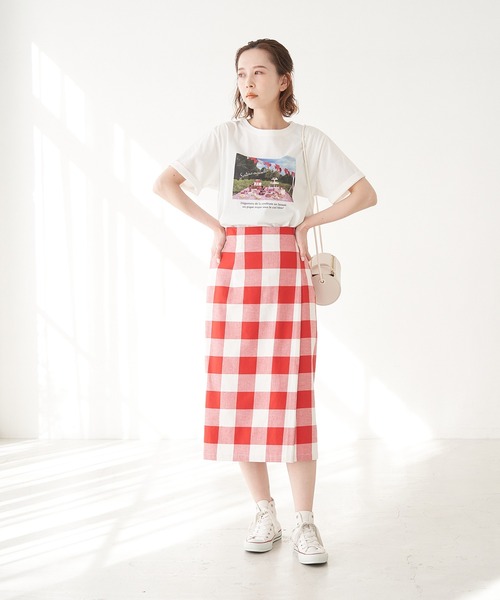 ROPE PICNIC（ロペピクニック）チェック柄Aラインワンピース