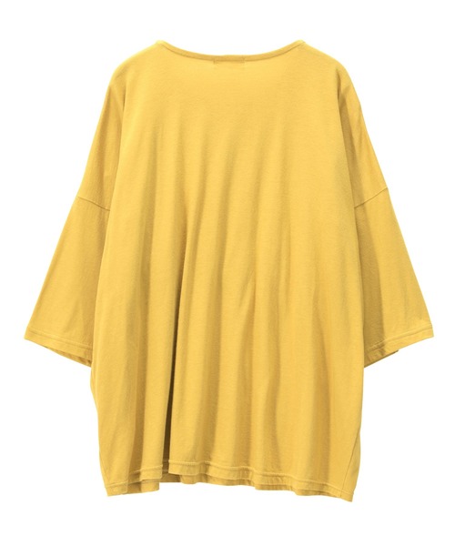 Plantation(プランテーション)の「トーションレースドッキング/Tシャツ(Tシャツ/カットソー・レディース・ホワイト/ネイビー/マスタード・M size)」の9枚目の写真