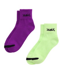 X-girl | LOGO 2P SOCKS(ソックス/靴下)