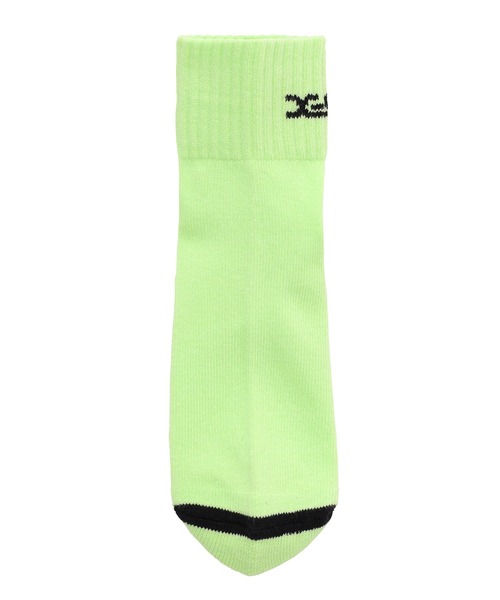 X-girl(エックスガール)の「LOGO 2P SOCKS(ソックス/靴下・レディース・パープル/ホワイト・ONE SIZE)」の4枚目の写真