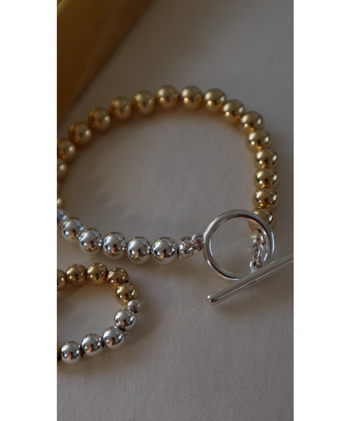 TRUNC（トランクエイティーエイト）の「S&G Ball Chain Bracelet（ブレスレット・レディース・シルバー×ゴールド・FREE）」の20枚目の写真