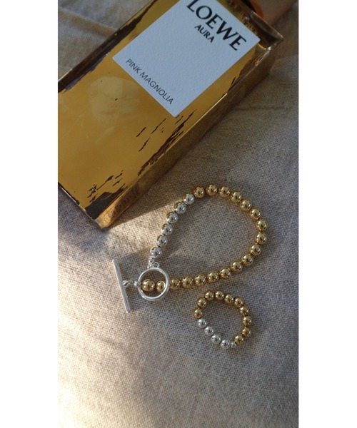 TRUNC（トランクエイティーエイト）の「S&G Ball Chain Bracelet（ブレスレット・レディース・シルバー×ゴールド・FREE）」の18枚目の写真