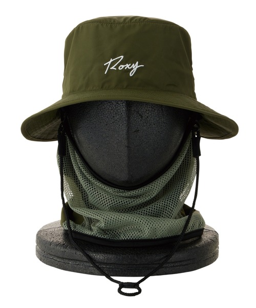 ROXY(ロキシー)の「UV SURFCAMP SUP HAT/ロキシーサーフハット(ハット・レディース・ブラック/グリーン・FREE)」の8枚目の写真