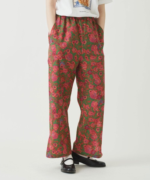 I am I in fact...(アイアムアイインファクト)の「虎華TORA HANA slit パンツ(その他パンツ・レディース・レッド/グリーン・FREE)」の2枚目の写真