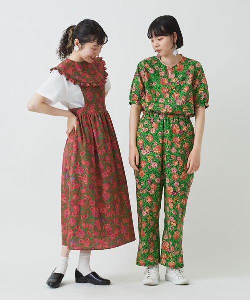 I am I in fact...(アイアムアイインファクト)の「虎華TORA HANA slit パンツ(その他パンツ・レディース・レッド/グリーン・FREE)」の14枚目の写真