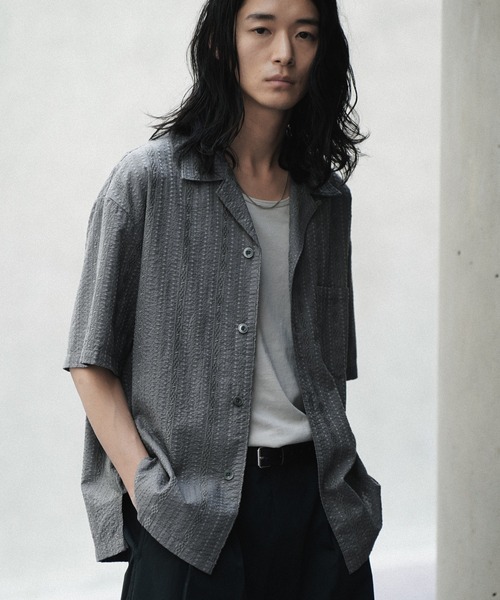 EMBROIDERY SHEER WASHER SHIRT（シャツ/ブラウス）｜WYM LIDNM