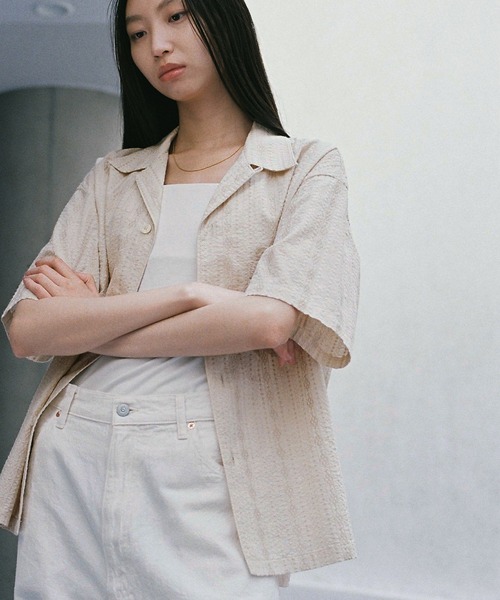 EMBROIDERY SHEER WASHER SHIRT（シャツ/ブラウス）｜WYM LIDNM