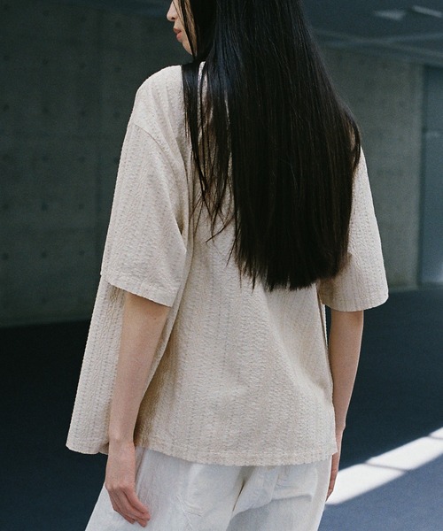 トップス Ym EMBROIDERY SHEER WASHER SHIRT（シャツ/ブラウス）｜WYM LIDNM