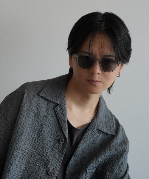 WYM LIDNM（ウィム バイ リドム）の「EMBROIDERY SHEER WASHER SHIRT（シャツ/ブラウス・メンズ・ベージュ系/チャコールグレー/ライトオリーブ/ブルー/ブラウン/グレー/オフホワイト・S/M/L）」の10枚目の写真